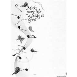 Make Your Life a Song to God Stationery