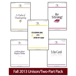 - Unison/2-Part Fall Program Pack 2013