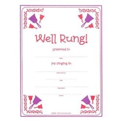 Well Rung Handbell Certificate