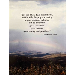 POP - Ruth K Jacobs Quote for the Choir Room Poster