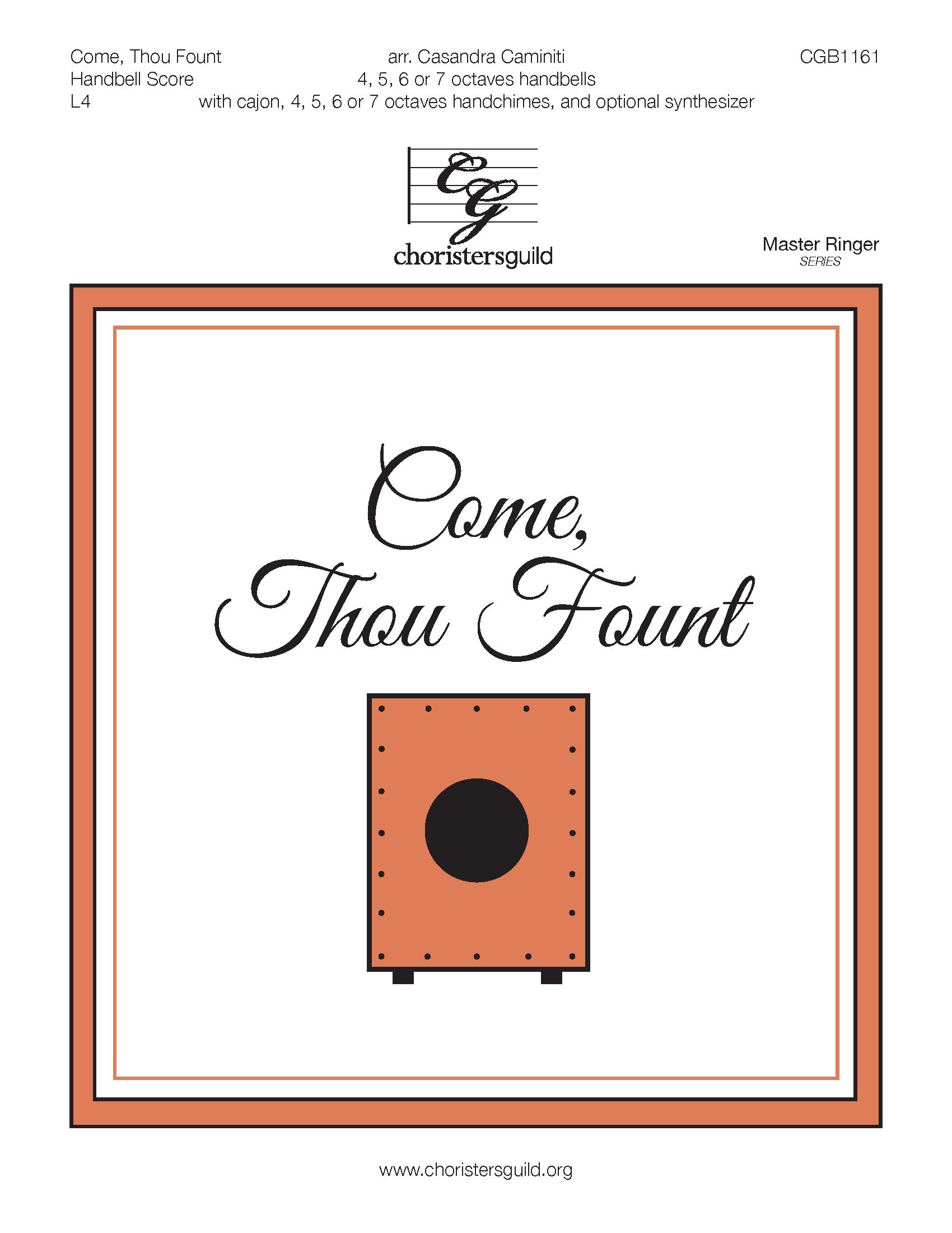 Come, Thou Fount - 4-7 octaves handbell score