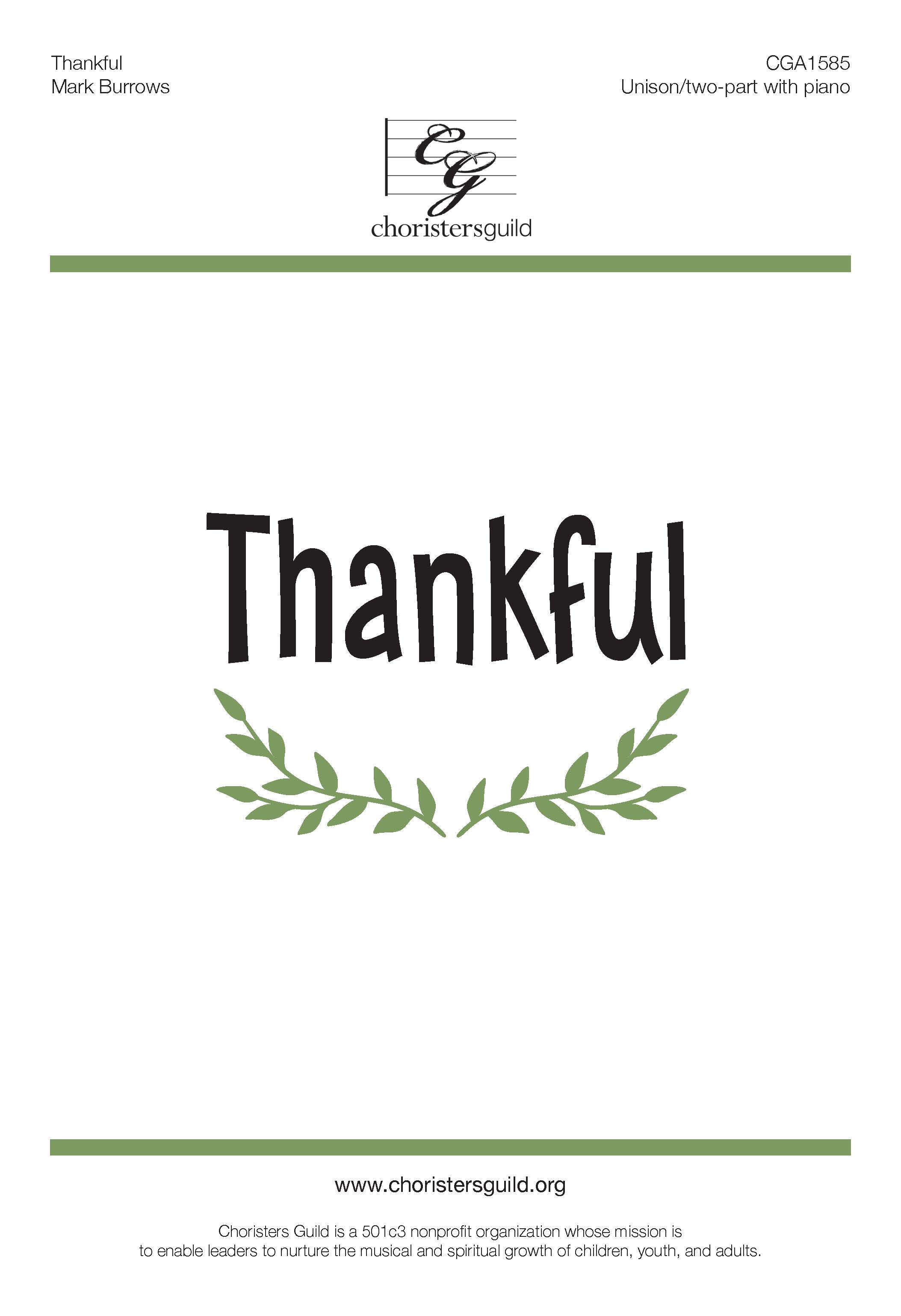Thankful (Digital Download Accompaniment Track)