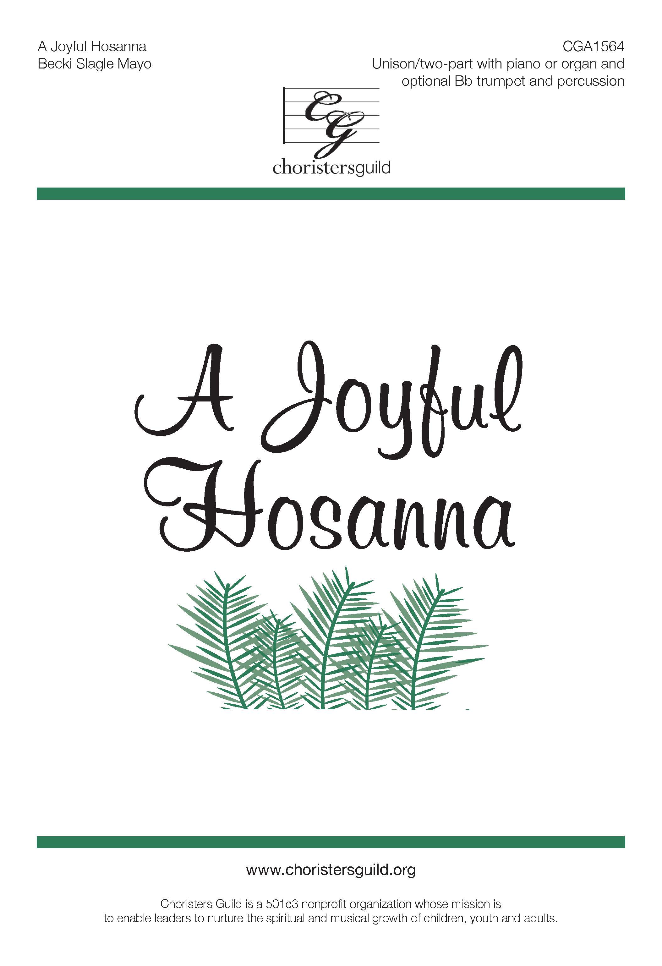 A Joyful Hosanna (Digital Download Accompaniment Track)