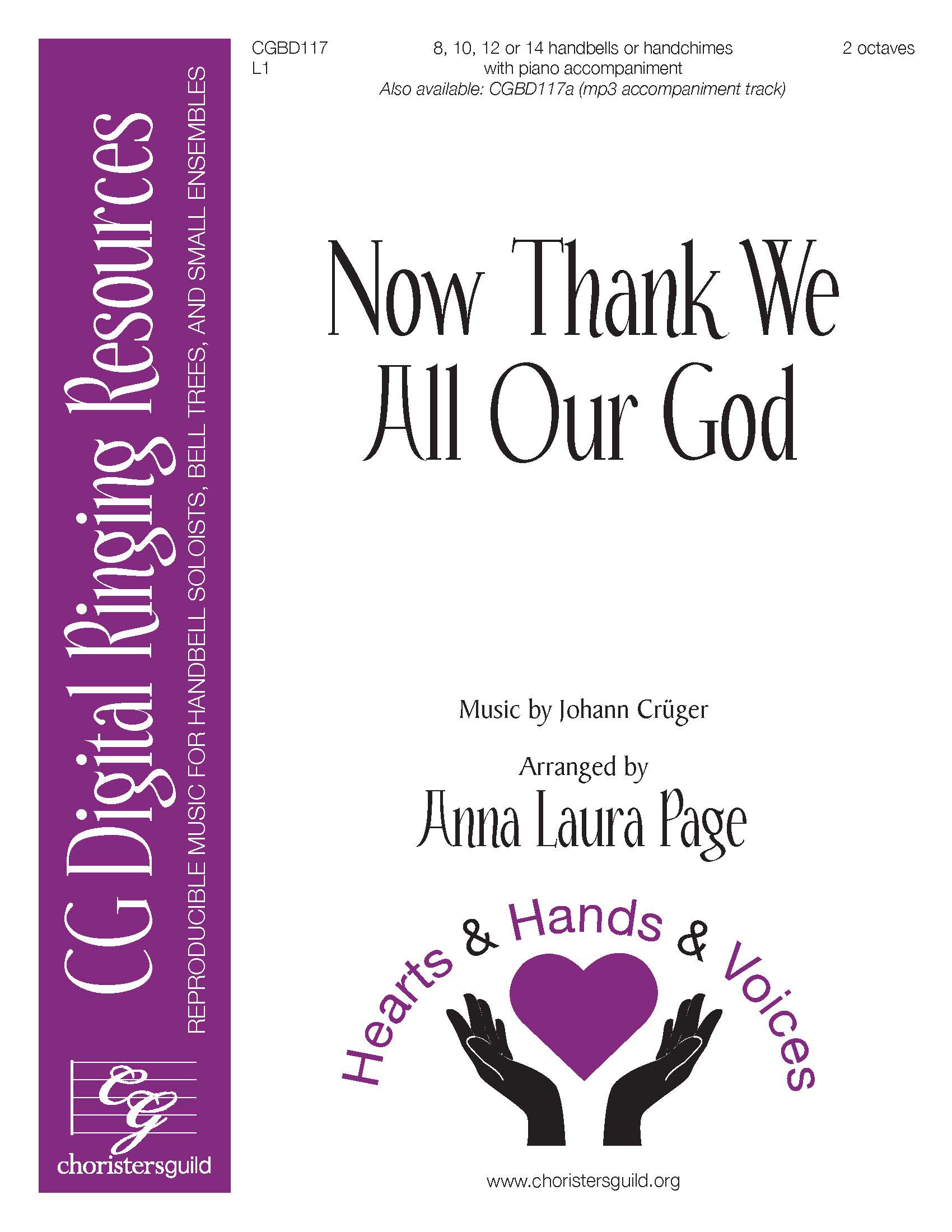 Now Thank We All Our God (reproducible) - 8-14 bells