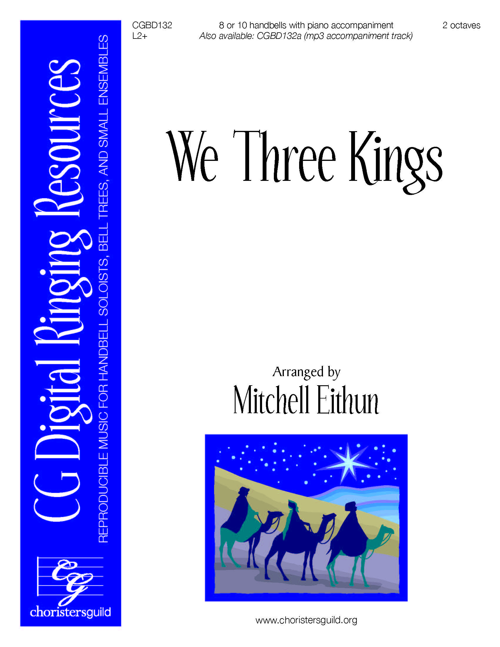 We Three Kings (reproducible) - 8-10 bells