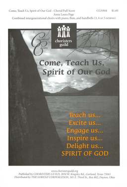 Come, Teach Us, Spirit of Our God Choral/Full Score