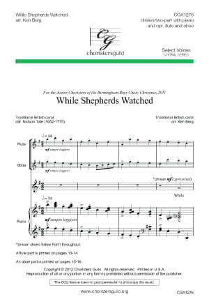 While Shepherds Watched (Digital Download Accompaniment Track)