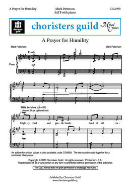A Prayer for Humility (SATB)