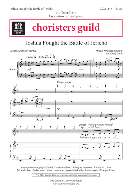Joshua Fought the Battle of Jericho (Digital Download Accompaniment Track)