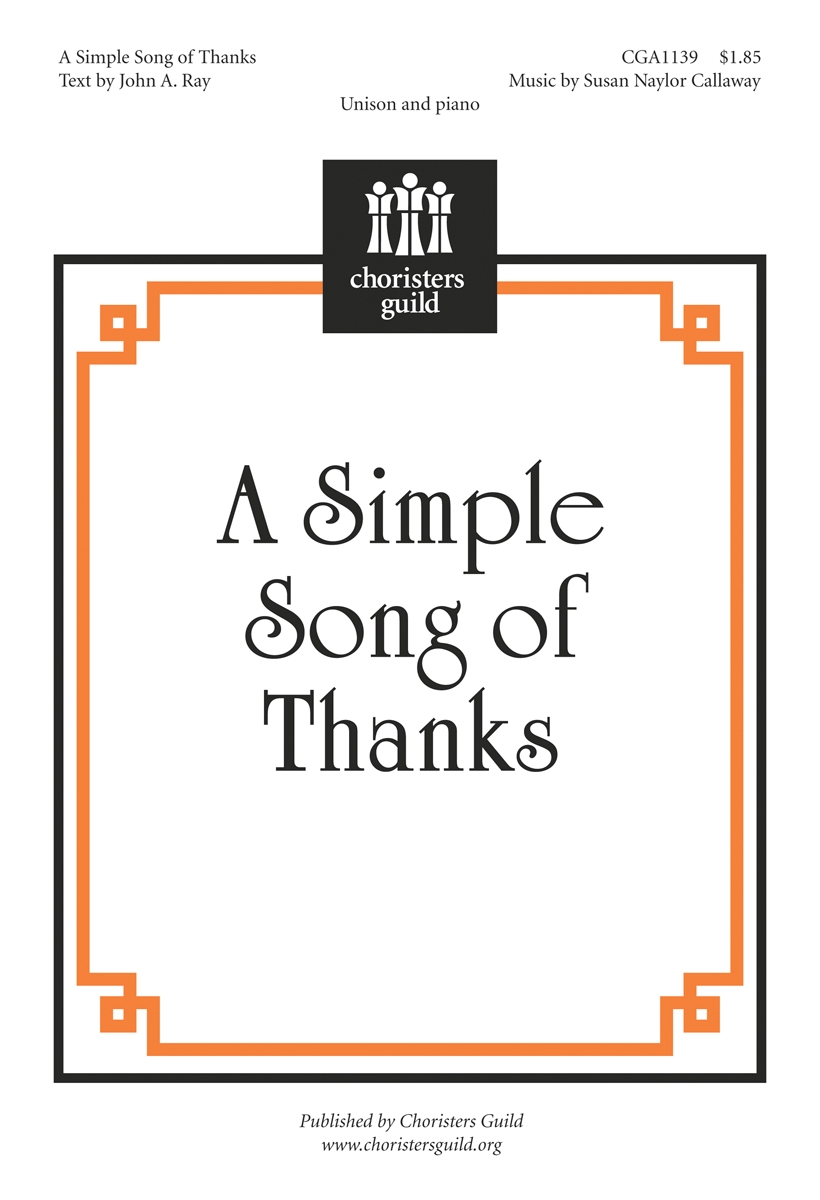 A Simple Song of Thanks (Digital Download Accompaniment Track)