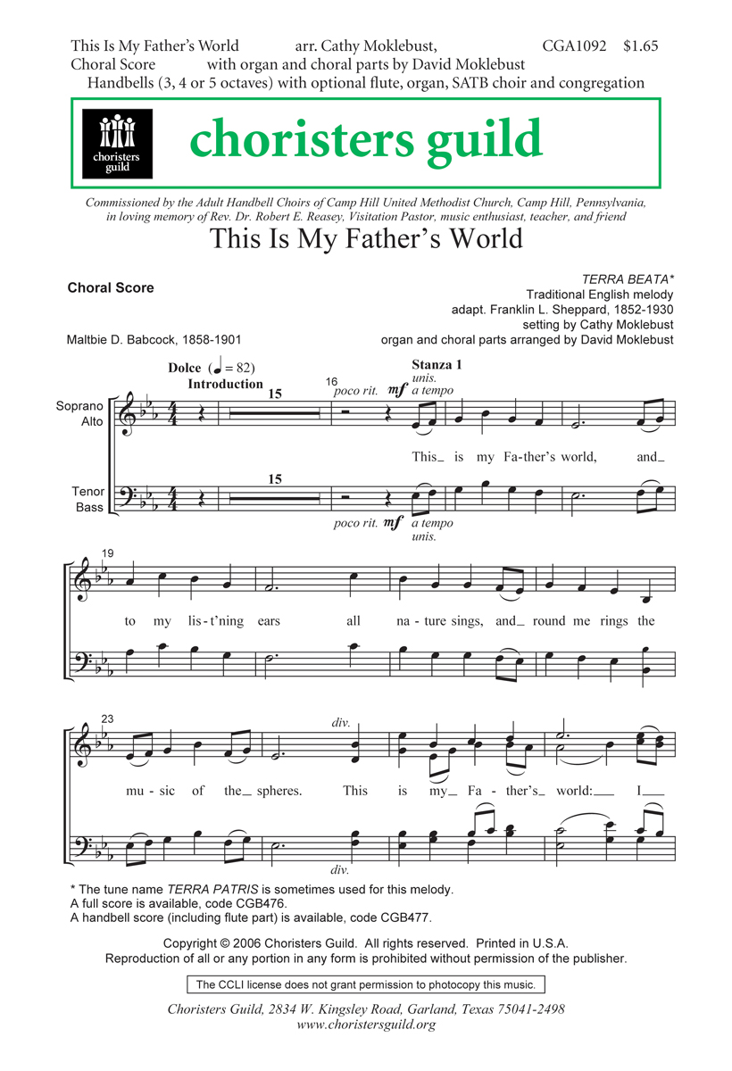 This is My Father's World (Digital Download Accompaniment Track)