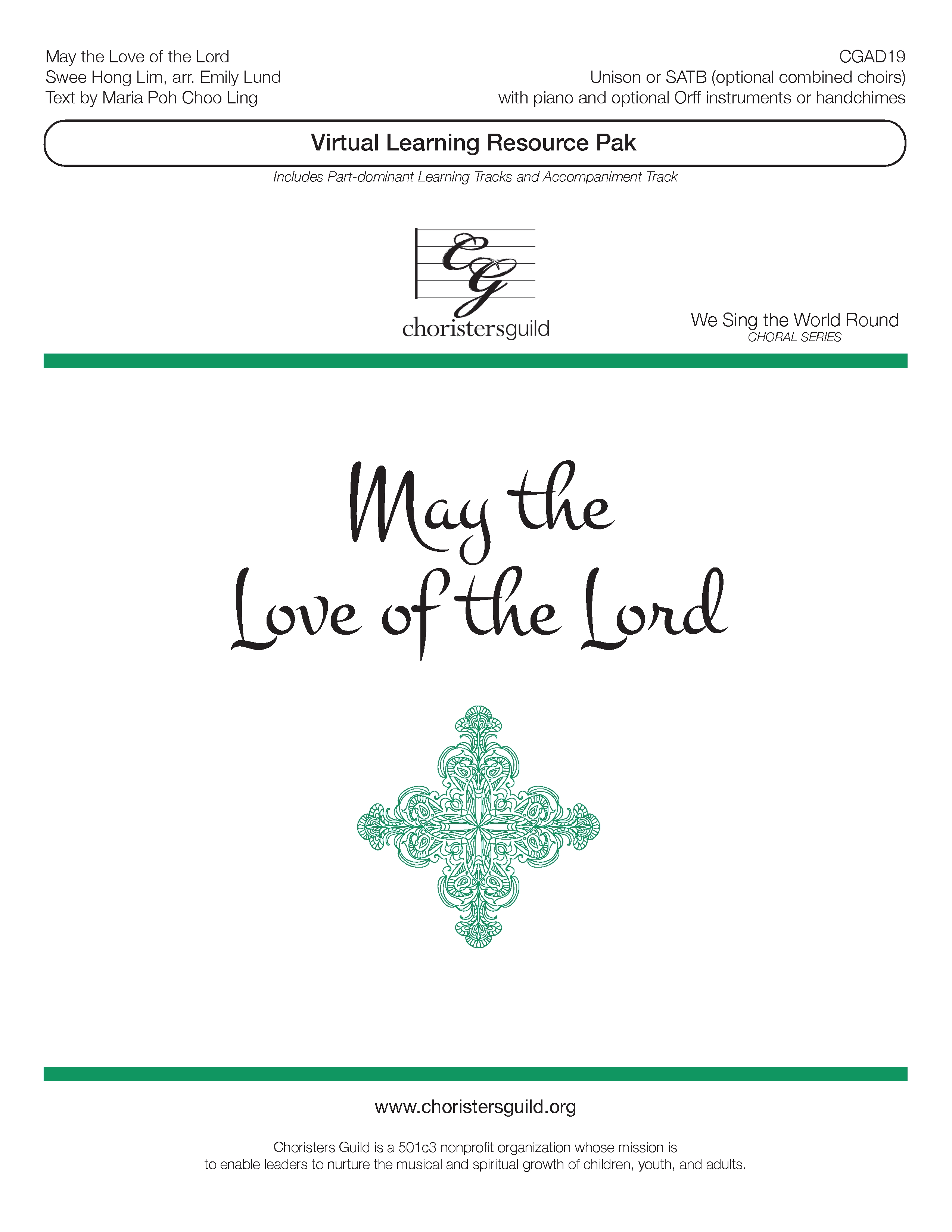 May the Love of the Lord (Digital Download Pak) - Unison or SATB