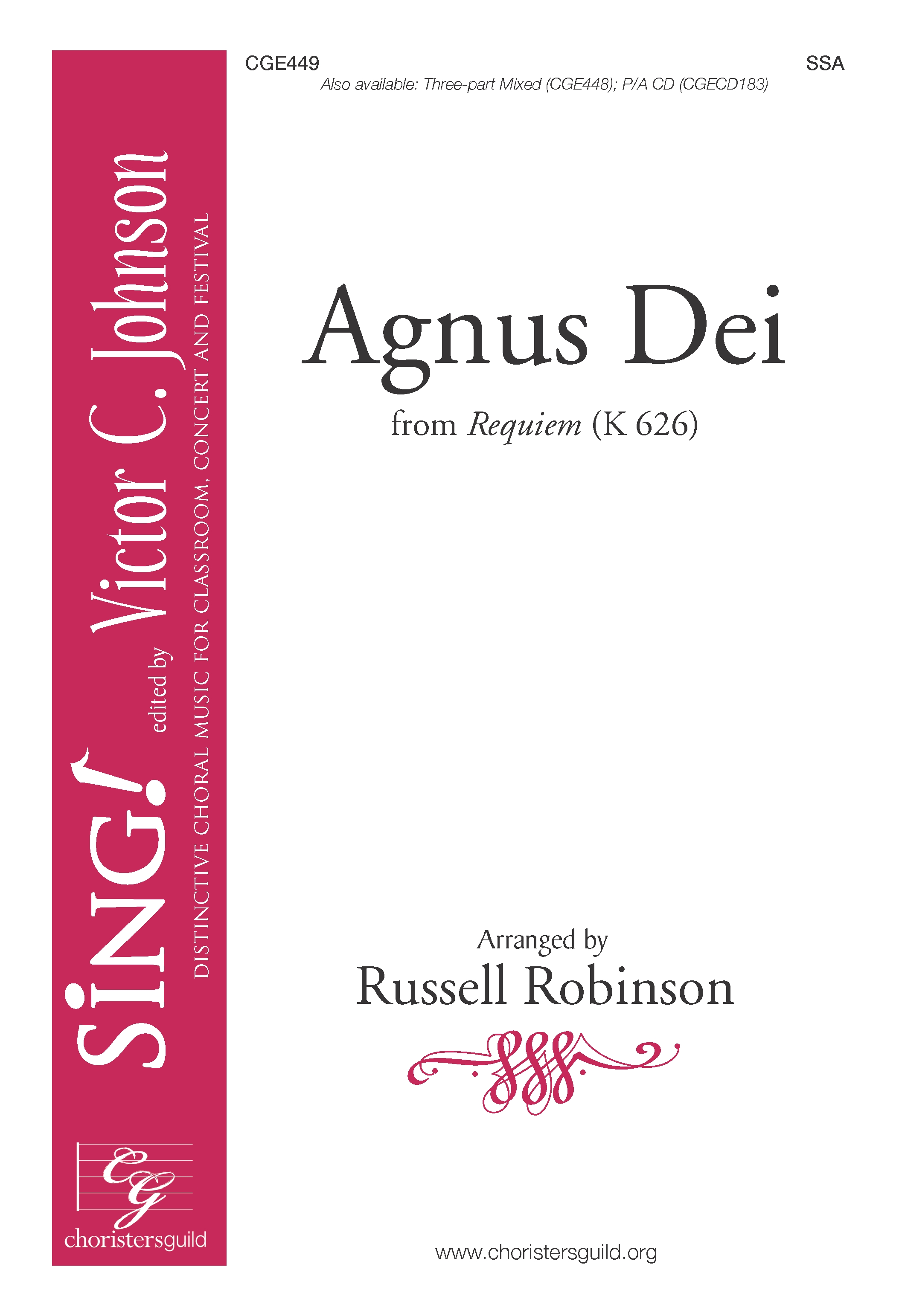 Agnus Dei (from Requiem K 626) - SSA