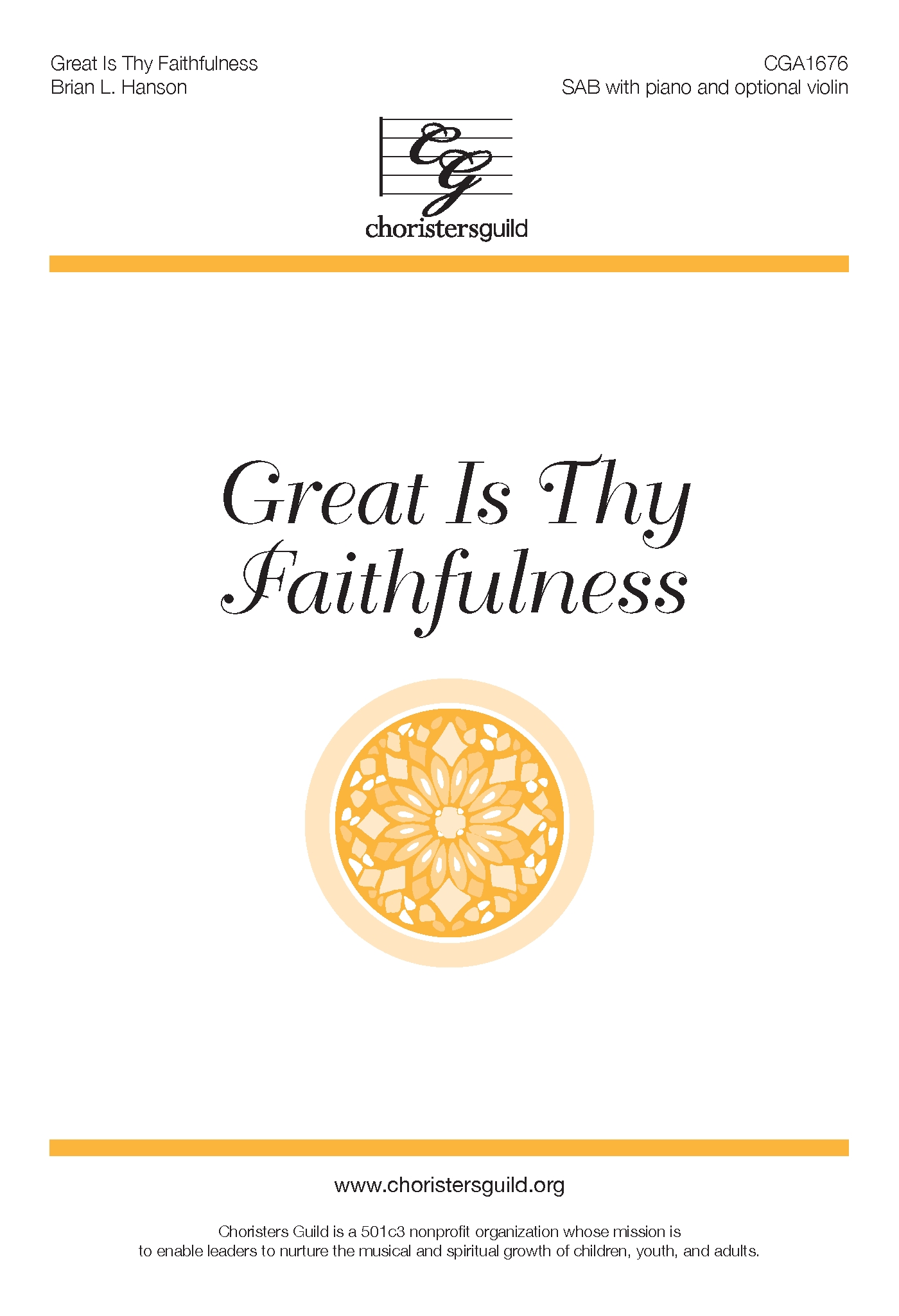 Great is Thy Faithfulness - SAB