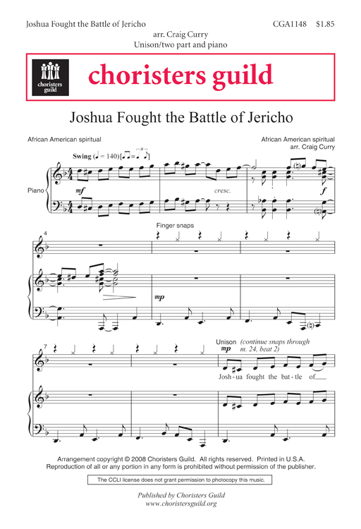 Joshua Fought the Battle of Jericho (Accompaniment Track)