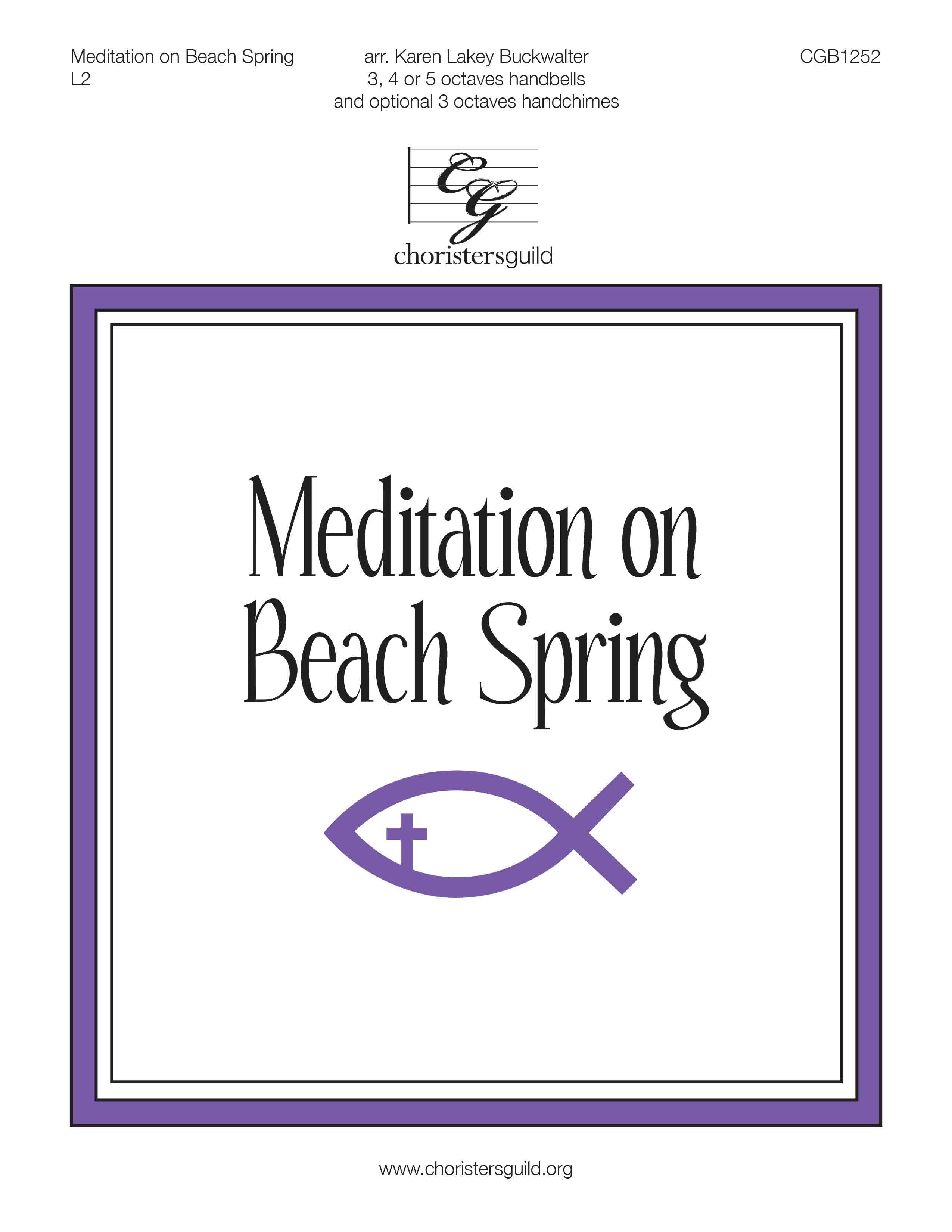 Meditation on Beach Spring