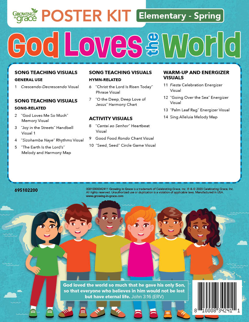 Growing in Grace God Loves the World (Fall) Elementary Poster Kit