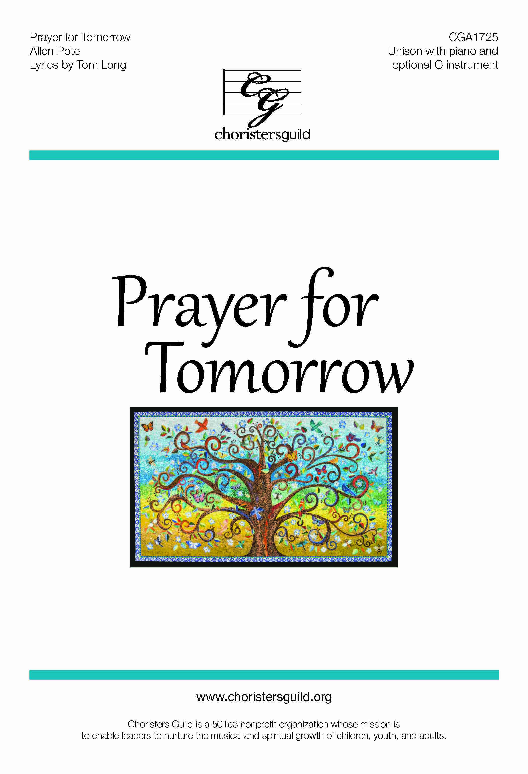Prayer for Tomorrow (extract from Tale of Three Trees) - Unison