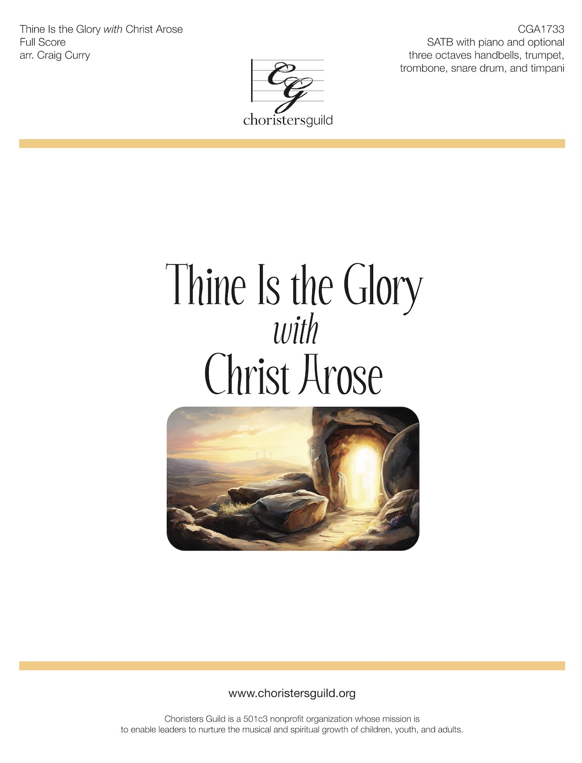 Thine Is the Glory (with Christ Arose) - Full Score and Reproducible 