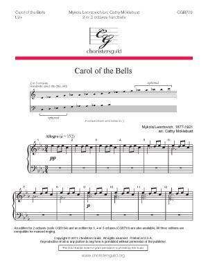 Carol of the Bells (2 or 3 octaves)