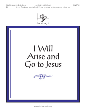 I Will Arise and Go to Jesus (3, 4 or 5 octaves)