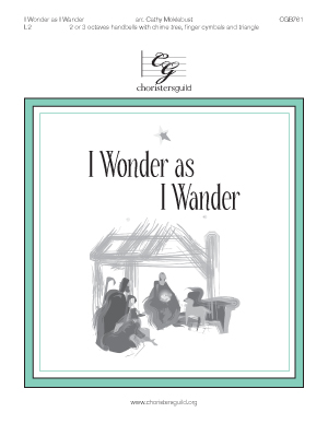 I Wonder as I Wander (2 or 3 octaves)