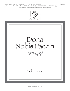 Dona Nobis Pacem (Full Score)