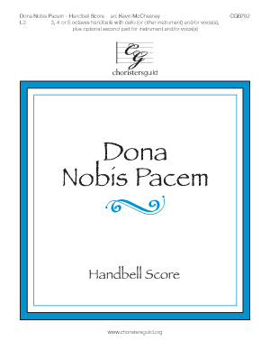 Dona Nobis Pacem (Handbell Score)