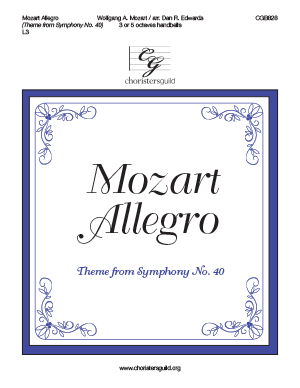 Mozart Allegro (Theme from Symphony No. 40)