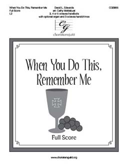 When You Do This, Remember Me - Full Score