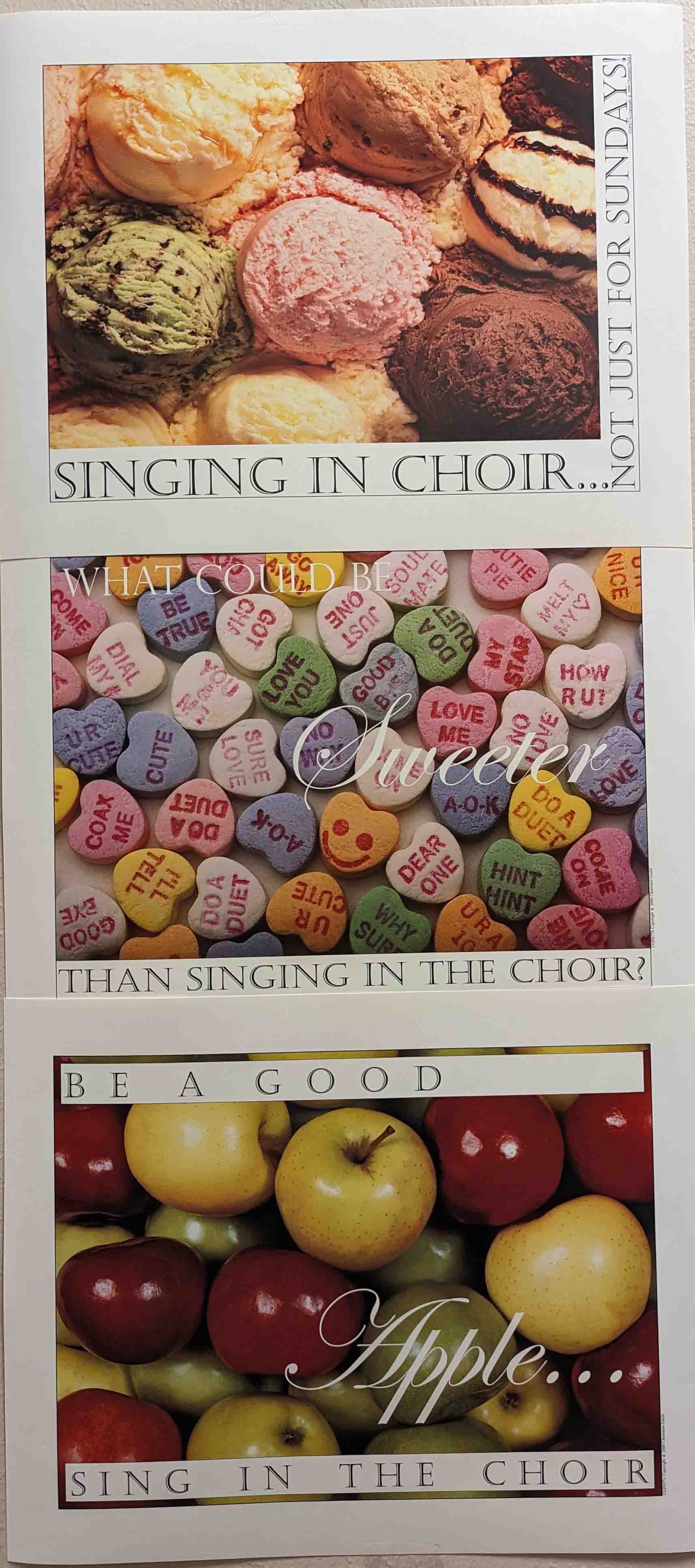 Singing in the Choir 3 Poster Set