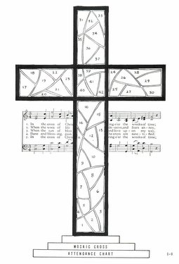 Mosaic Cross Attendance Chart
