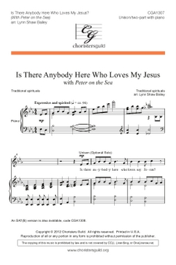 Is There Anybody Here Who Loves My Jesus? (U/2 pt) Audio Download