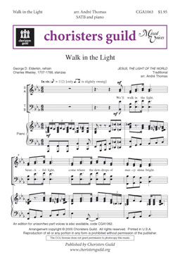 Walk in the Light SATB