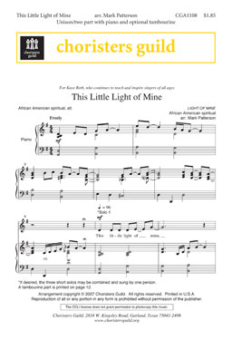 This Little Light of Mine (Unison/Two-part)