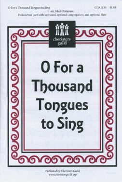 Cga1153 O For A Thousand Tongues To Sing - 