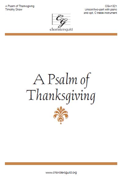 A Psalm of Thanksgiving