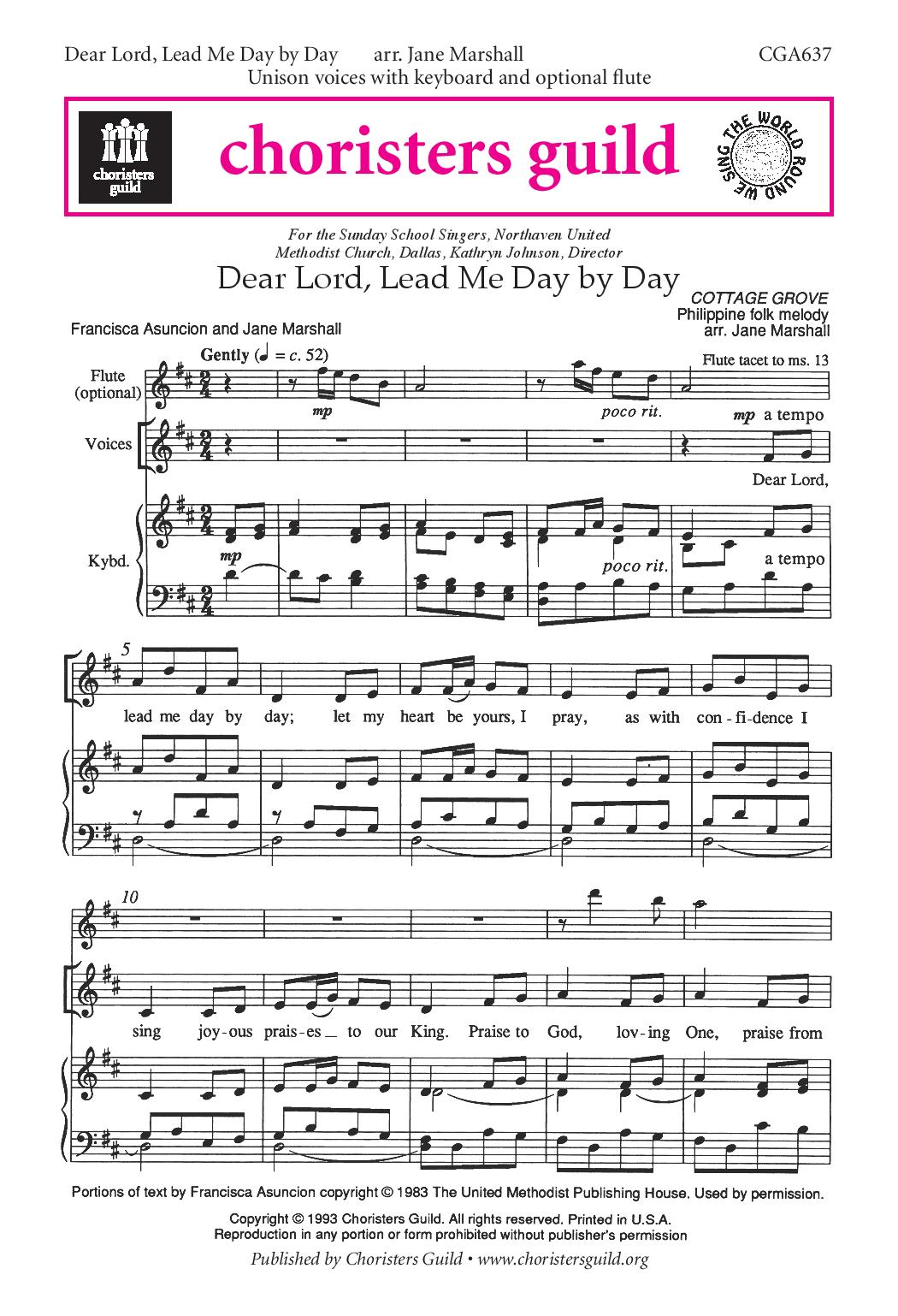 Dear Lord, Lead Me Day by Day