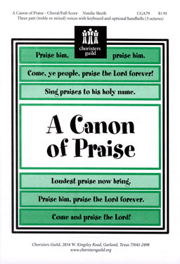 A Canon of Praise (Choral Full Score)