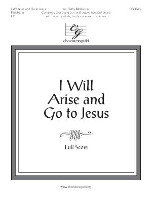 I Will Arise and Go to Jesus - Full Score