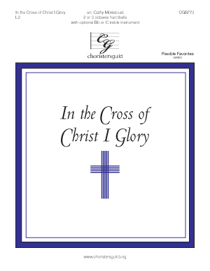 In the Cross of Christ I Glory (2 or 3 octaves)