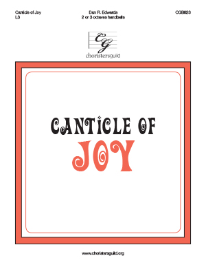 Canticle of Joy (2 or 3 octaves)