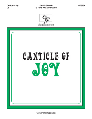 Canticle of Joy (3, 4 or 5 octaves)