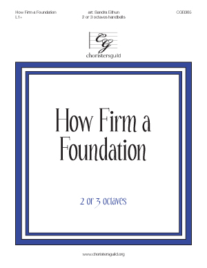 How Firm a Foundation (2 or 3 octaves)