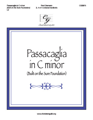 Passacaglia in C Minor (Built on the Sure Foundation)