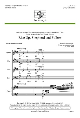 Rise Up, Shepherd and Follow (SATB)