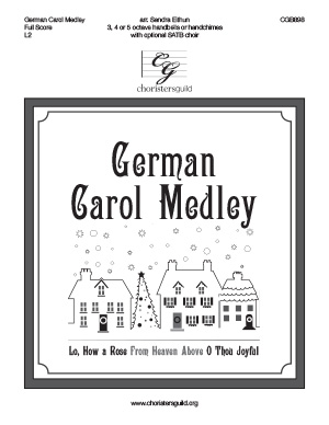German Carol Medley - Full Score