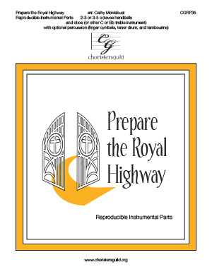 Prepare the Royal Highway - Reproducible Instrumental Parts