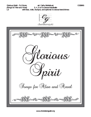 Glorious Spirit - Full Score