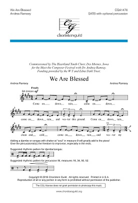 We Are Blessed (SATB)